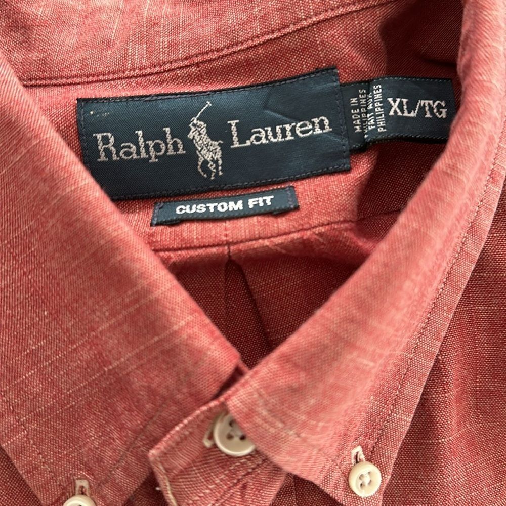 Polo by Ralph Lauren Custom Fit Long Sleeve Button Down Shirt XL - Picture 13 of 13
